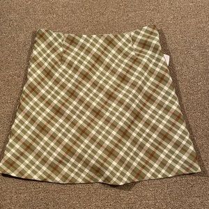 MIA Red & Green Plaid Skort Large (Runs Small)